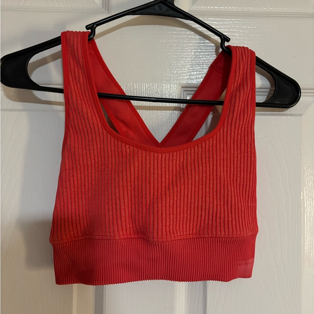 Small Red/Pink Criss Cross Target Bra